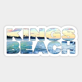 KINGS BEACH - Sunshine Coast surfing the sunset Sticker